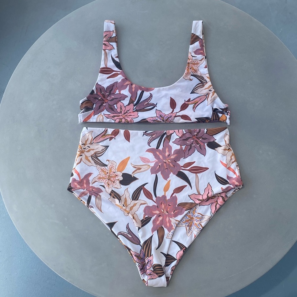 Stone fox swim bikini set large